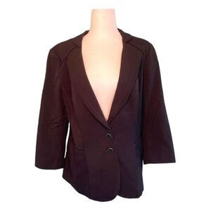 White House Black Market‎ Stand Collar Boudoir Black Blazer 14